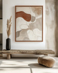 Multicolor Earthen Harmony-Modern Minimalist Wabi-Sabi Style Abstract Wall Art - Artwallpainting