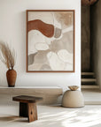 Multicolor Earthen Harmony-Modern Minimalist Wabi-Sabi Style Abstract Wall Art - Artwallpainting