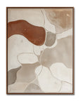 Multicolor Earthen Harmony-Modern Minimalist Wabi-Sabi Style Abstract Wall Art - Artwallpainting