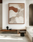 Multicolor Earthen Harmony-Modern Minimalist Wabi-Sabi Style Abstract Wall Art - Artwallpainting
