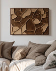 Multicolor Earthen Mosaic-Geometric Abstract Wall Art Featuring Earth Mosaic - Artwallpainting