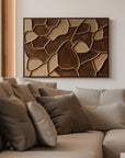 Multicolor Earthen Mosaic-Geometric Abstract Wall Art Featuring Earth Mosaic - Artwallpainting