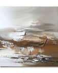 Multicolor Earthen Symphony-Indoor Or Living Room Warm Brown Natural Abstract Wall Art - Artwallpainting