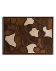 Multicolor Earthen Veins Weave-Modern Living Room Or Bedroom Decoration With Three-Dimensional Irregular Block Abstract Wall Art - Artwallpainting