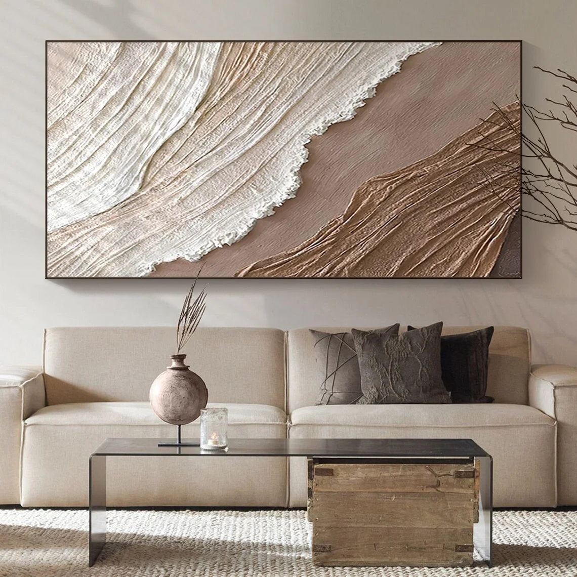 Multicolor Earthly Harmony Abstract Art - Artwallpainting