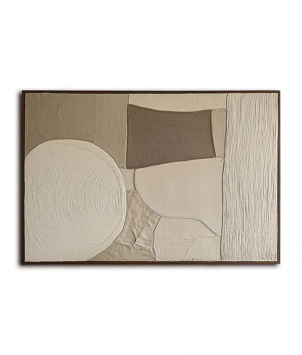 Multicolor Earthy Balance-Modern Minimalist Earthy Geometric Patterned Wall Art - Artwallpainting
