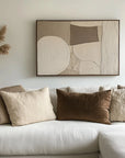 Multicolor Earthy Balance-Modern Minimalist Earthy Geometric Patterned Wall Art - Artwallpainting