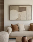 Multicolor Earthy Balance-Modern Minimalist Earthy Geometric Patterned Wall Art - Artwallpainting