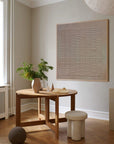 Multicolor Earthy Grid Textured Canvas - Artwallpainting
