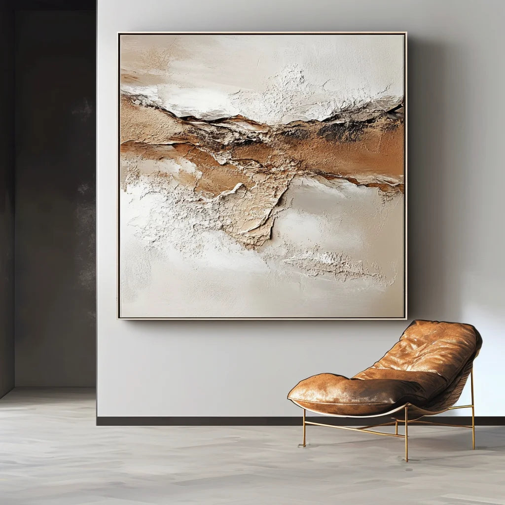 Multicolor Earthy Texture And Soft Tones 1 - Minimalist Abstract Painting - Artwallpainting
