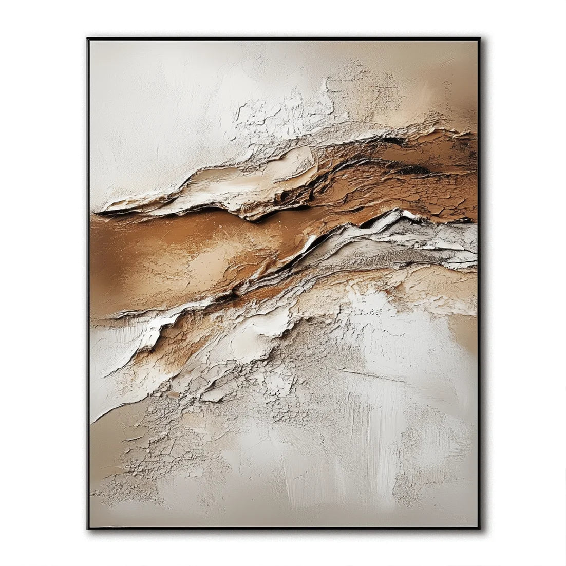 Multicolor Earthy Texture And Soft Tones 2 - Textured Abstract Painting - Artwallpainting