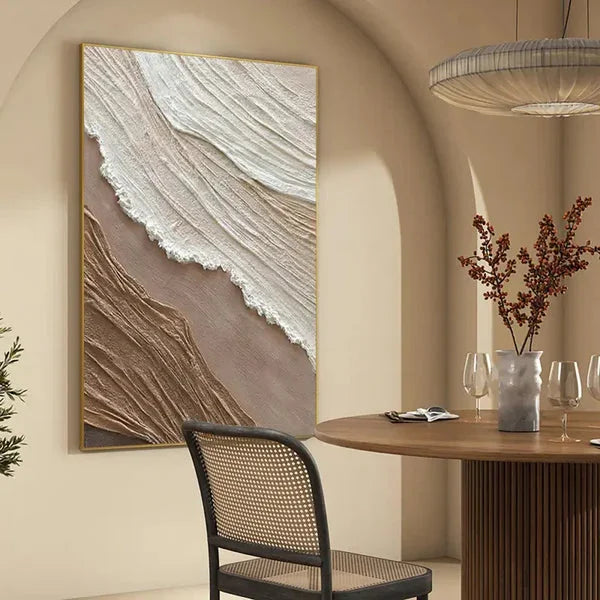 Multicolor Earthy Textured Abstract Wall Art - Artwallpainting