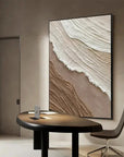 Multicolor Earthy Textured Abstract Wall Art - Artwallpainting