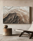 Multicolor Earthy Textured Abstract Wall Art For Modern Home Decor - Artwallpainting