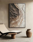 Multicolor Earthy Textured Abstract Wall Art For Modern Home Decor - Artwallpainting