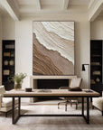 Multicolor Earthy Textured Abstract Wall Art - Artwallpainting