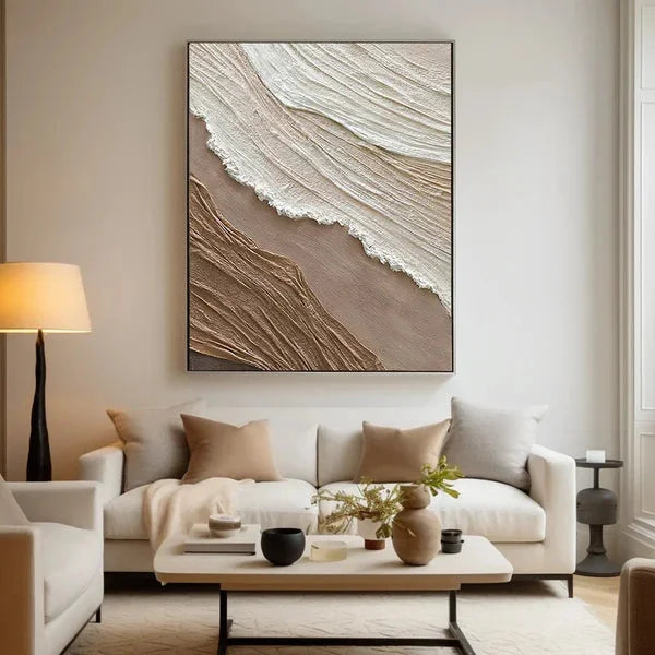 Multicolor Earthy Textured Abstract Wall Art - Artwallpainting