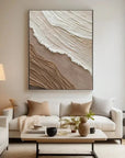 Multicolor Earthy Textured Abstract Wall Art - Artwallpainting