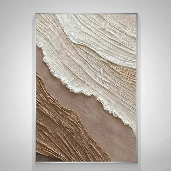 Multicolor Earthy Textured Abstract Wall Art - Artwallpainting