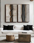 Multicolor Ebb And Flow Vertical Canvas - Artwallpainting
