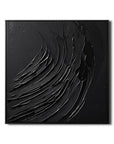Multicolor Ebony Flow Textured Canvas Art - Artwallpainting