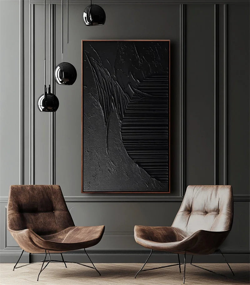 Multicolor Ebony Horizon Abstract Art - Artwallpainting