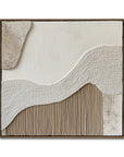 Multicolor Echoes Of Earth-Modern Abstract Style Ridge Texture Wall Art - Artwallpainting