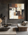 Multicolor Echoes Of Geometry Abstract Art - Artwallpainting