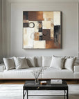 Multicolor Echoes Of Geometry Abstract Art - Artwallpainting