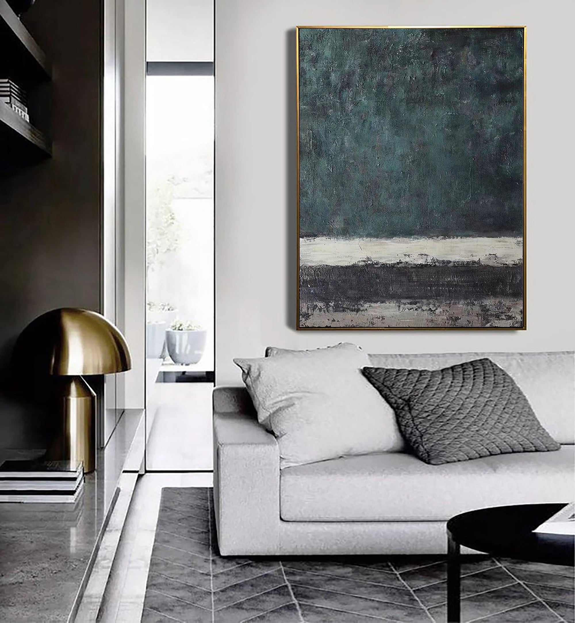 Multicolor Echoes Of Serenity Abstract Canvas Wall Art - Artwallpainting