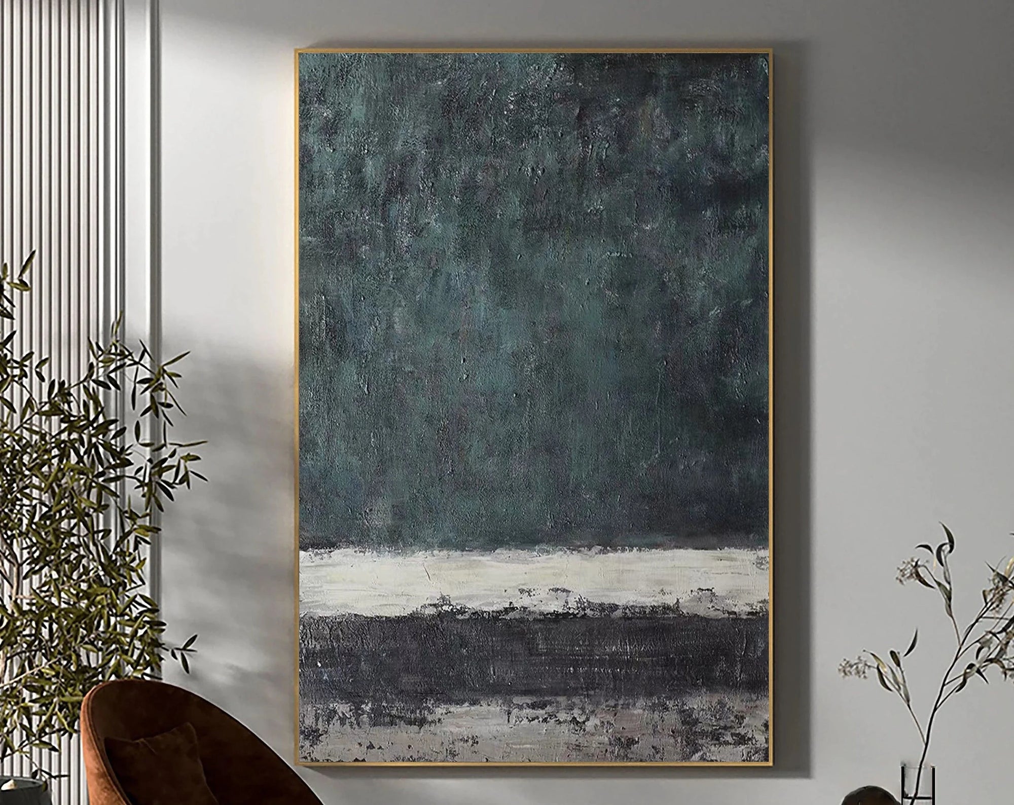 Multicolor Echoes Of Serenity Abstract Canvas Wall Art - Artwallpainting