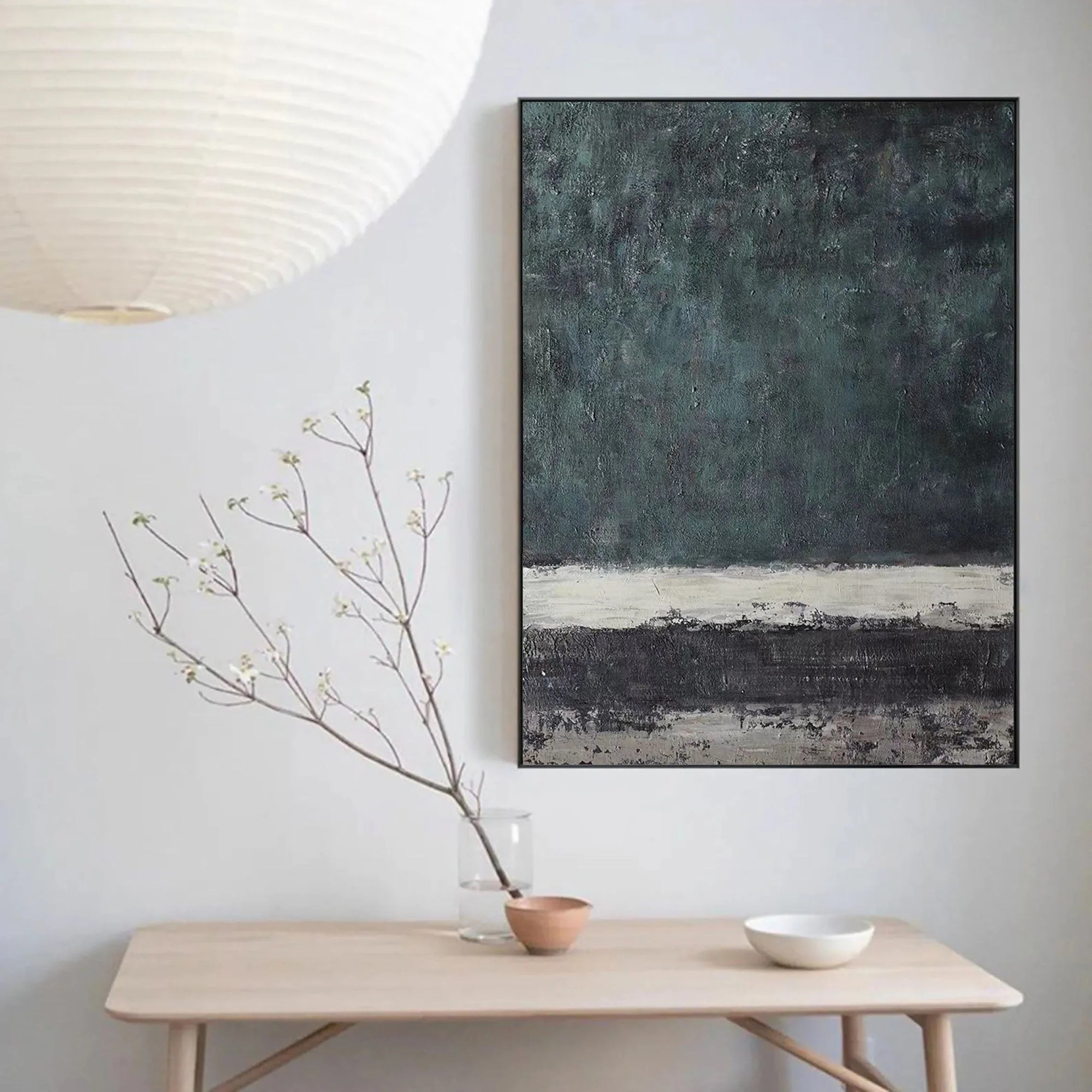 Multicolor Echoes Of Serenity Abstract Canvas Wall Art - Artwallpainting