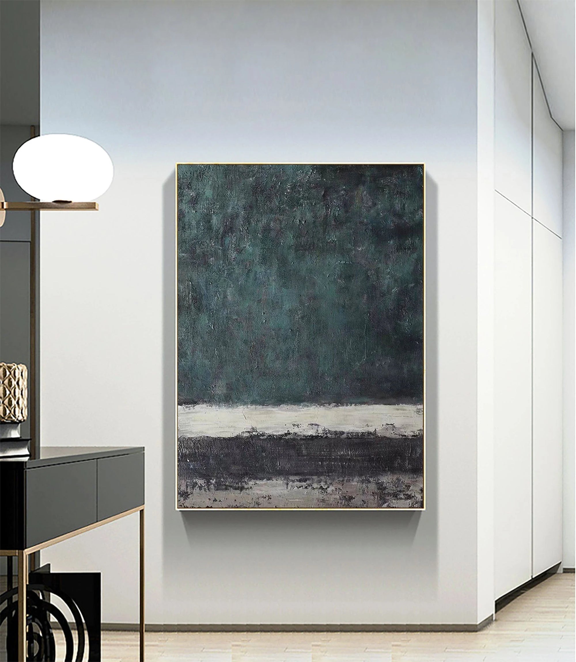 Multicolor Echoes Of Serenity Abstract Canvas Wall Art - Artwallpainting