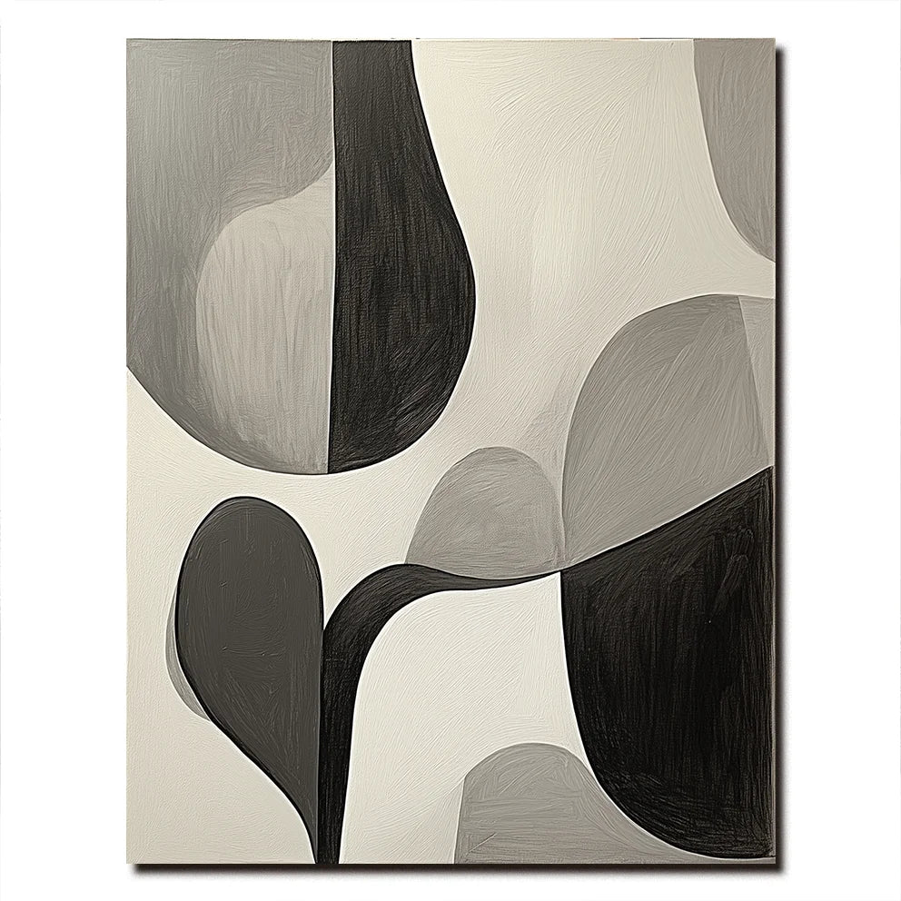 Multicolor Echoes Of Silence - Minimalist Abstract Canvas Art - Artwallpainting