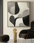 Multicolor Echoes Of Silence - Minimalist Abstract Canvas Art - Artwallpainting