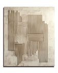 Multicolor Echoes Of Structure - Textured Canvas - Artwallpainting