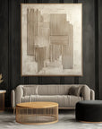 Multicolor Echoes Of Structure - Textured Canvas - Artwallpainting