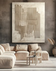 Multicolor Echoes Of Structure - Textured Canvas - Artwallpainting