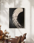 Multicolor Eclipse Flow Abstract Textured Canvas Art - Artwallpainting