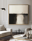Multicolor Eclipse Horizon Canvas-Wabi-Sabi Style Abstract Oil Painting Wall Art - Artwallpainting