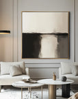 Multicolor Eclipse Horizon Canvas-Wabi-Sabi Style Abstract Oil Painting Wall Art - Artwallpainting