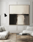 Multicolor Eclipse Horizon Canvas-Wabi-Sabi Style Abstract Oil Painting Wall Art - Artwallpainting
