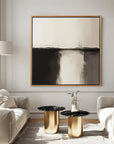 Multicolor Eclipse Horizon Canvas-Wabi-Sabi Style Abstract Oil Painting Wall Art - Artwallpainting