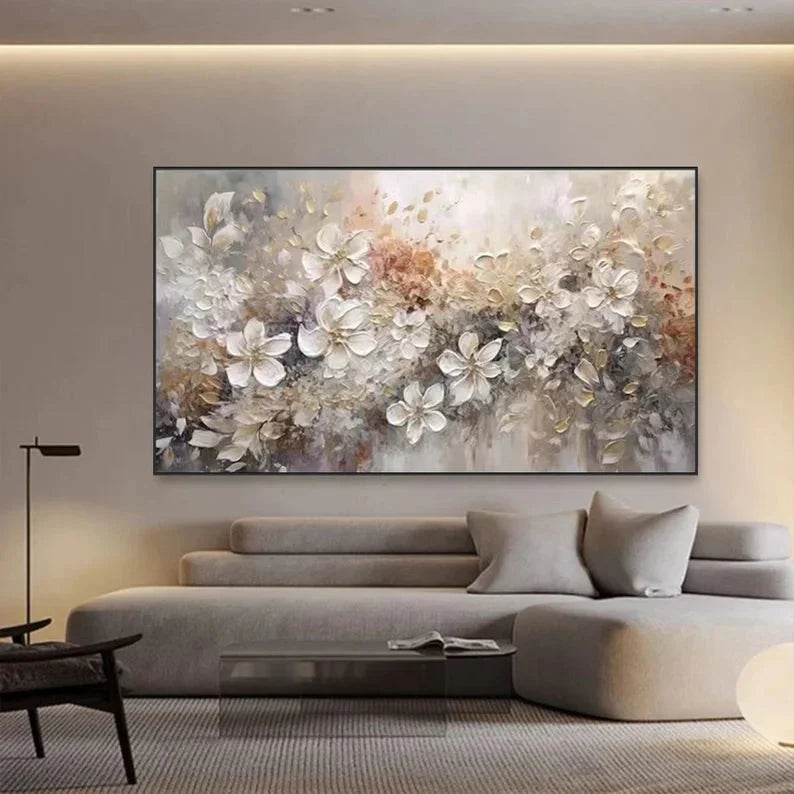 Multicolor Elegant Bloom Symphony Canvas - Artwallpainting