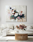 Multicolor Elegant Bloom Textured Canvas - Artwallpainting