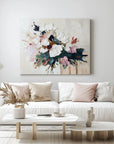 Multicolor Elegant Bloom Textured Canvas - Artwallpainting