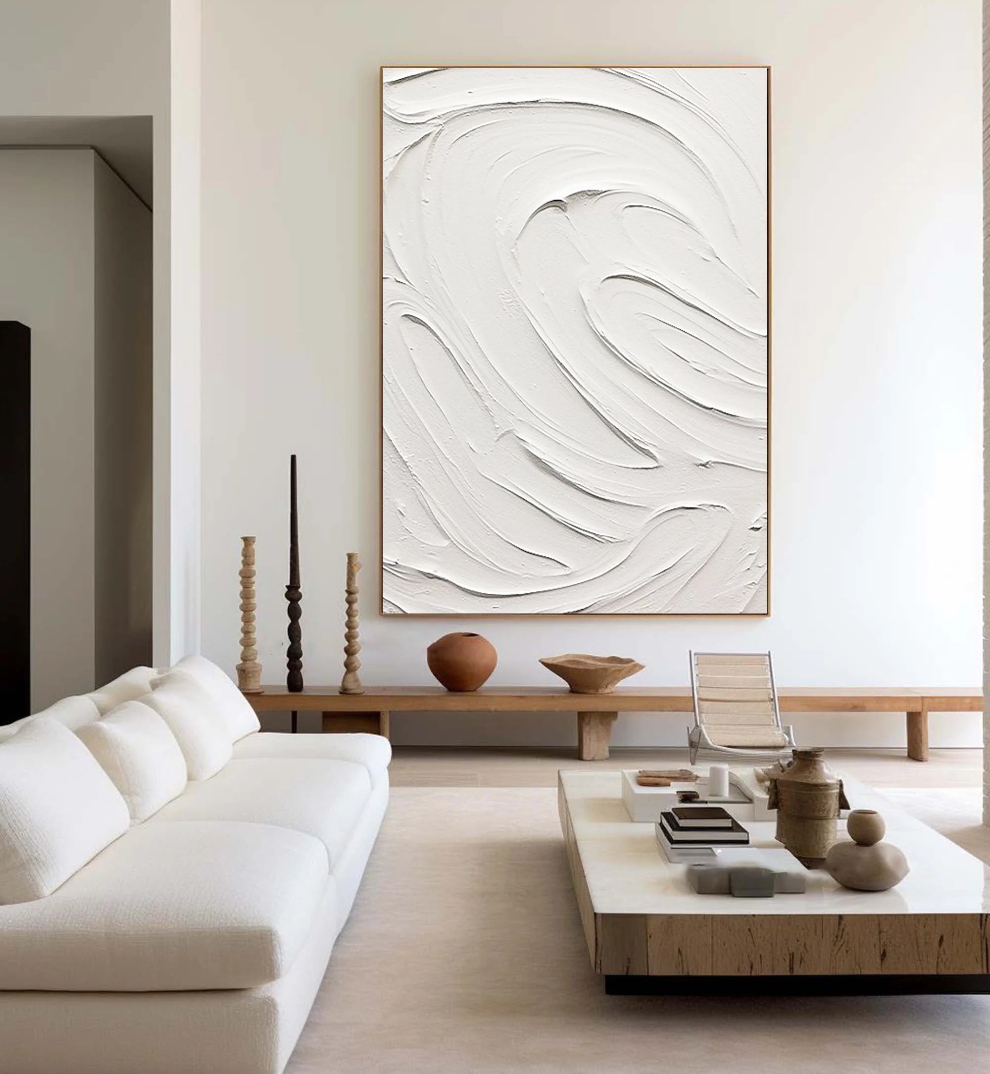 Multicolor Elegant Minimalist Textured Abstract Art For Modern Spaces - Artwallpainting