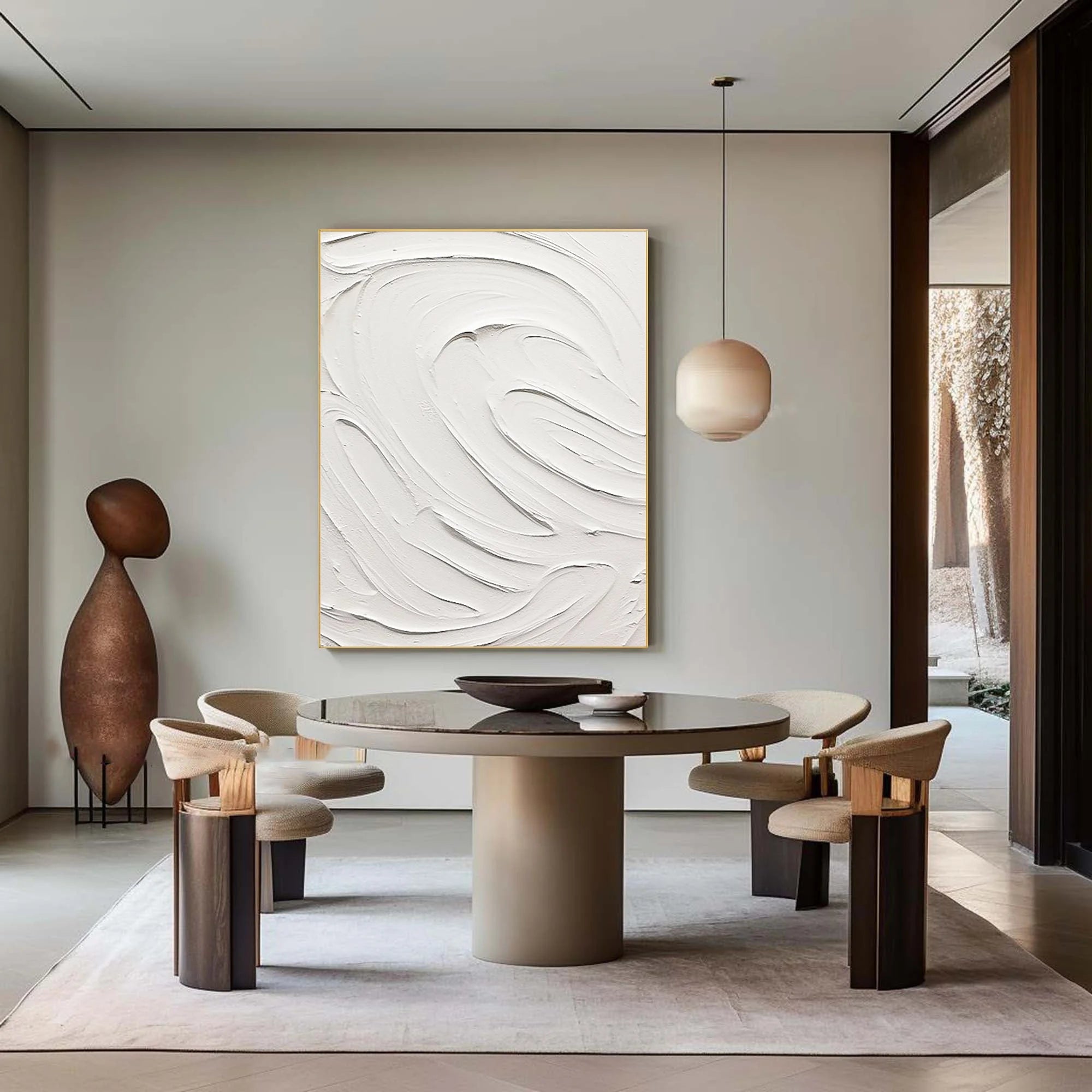 Multicolor Elegant Minimalist Textured Abstract Art For Modern Spaces - Artwallpainting