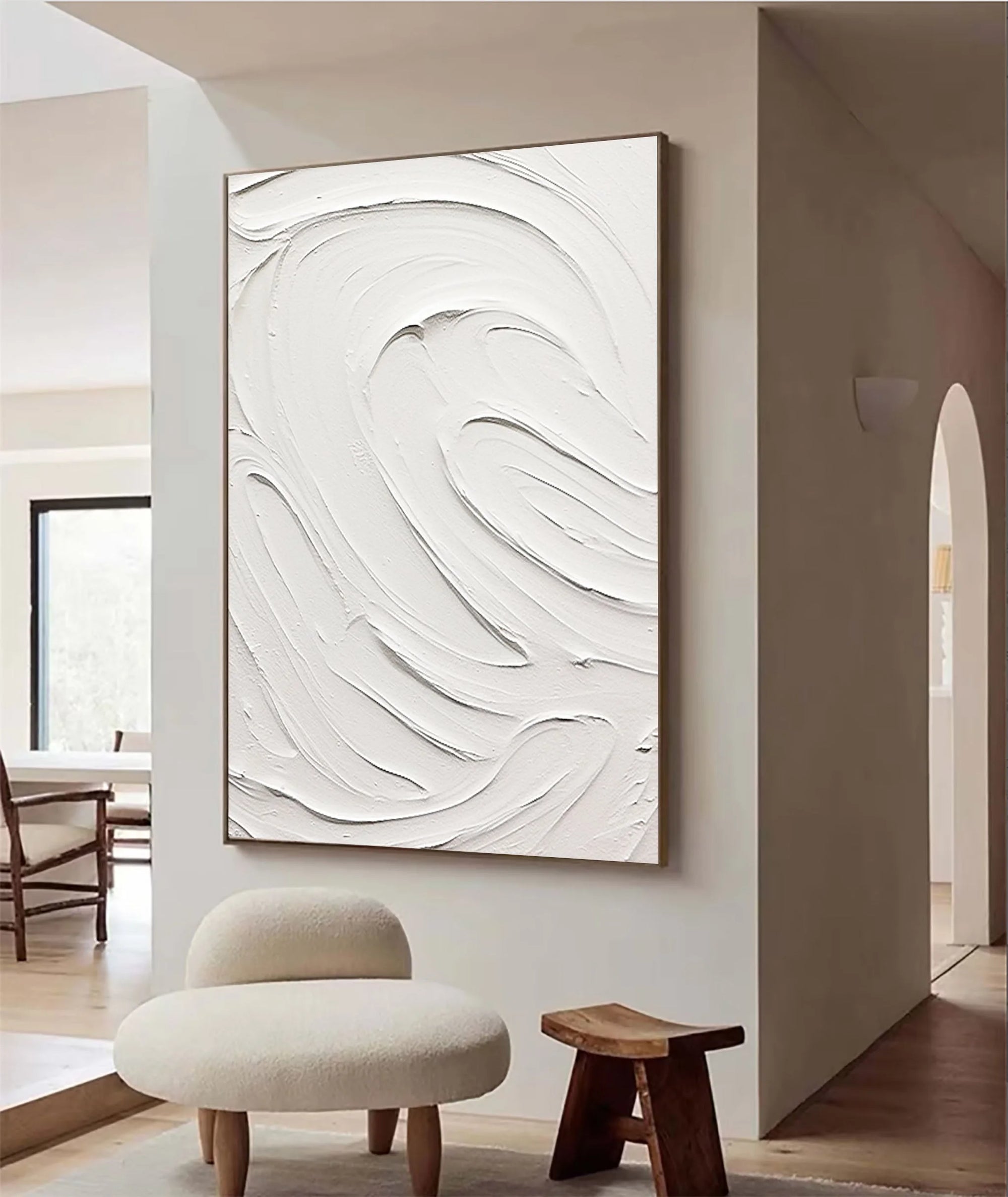Multicolor Elegant Minimalist Textured Abstract Art For Modern Spaces - Artwallpainting