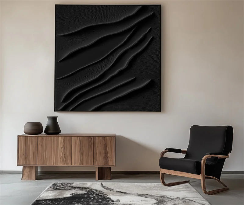 Multicolor Elegant Waves Textured Art - Artwallpainting